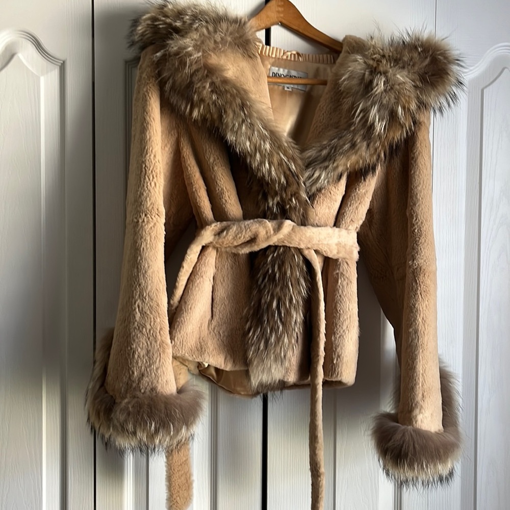Dino Gaspari real genuine fur coat size Medium